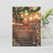 レッドボウ，素朴金ゴールド会社クリスマスパーティー 招待状 (スタンド正面)