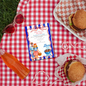レッドボウBBQ、ブリュース、ファイヤーワークス 4th of July 招待状