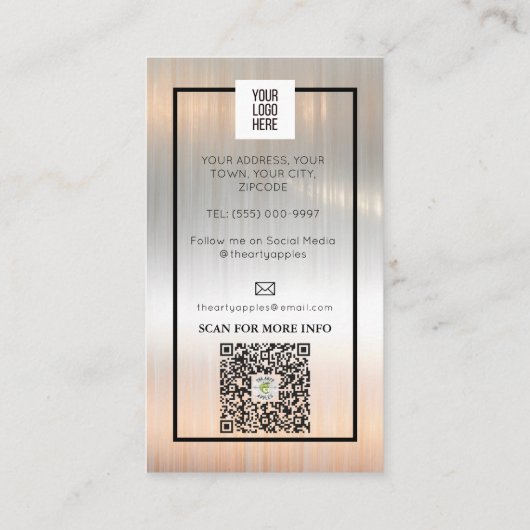 レッドボクシングクシンプルラブはっきりしたと 名刺 (裏面)