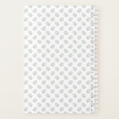 レッドボストンテリア漫画の犬とあなたのカスタムタイトル プランナー手帳 (裏面)