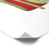 レッドボトムスのスティレットシューズ、ハイヒール&マカロン ポスター (角)