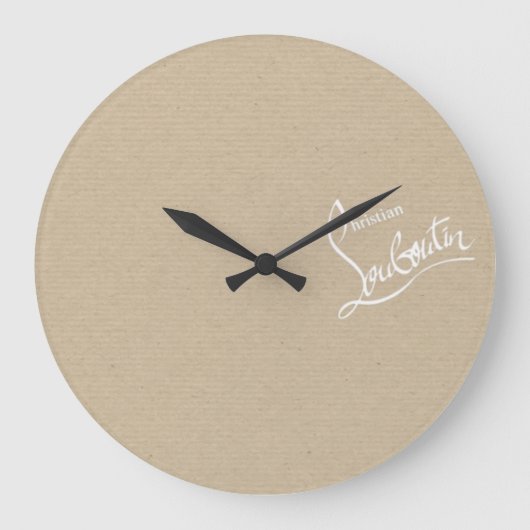 レッドボトムススティレトスシューズヒールのクラフトボックス ラージ壁時計 (正面)