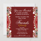 レッドボヘミアンスペシャルパーティの招待状 招待状 (裏面)