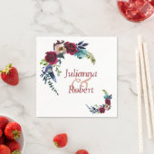 レッドボホフローラナプキン スタンダードカクテルナプキン (インサイチュ)