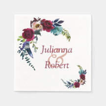 レッドボホフローラナプキン