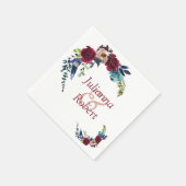 レッドボホフローラナプキン スタンダードカクテルナプキン (角)