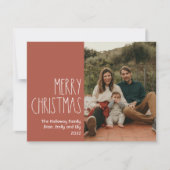 レッドボホ水玉模様クリスマス独身の写真 シーズンカード (正面)