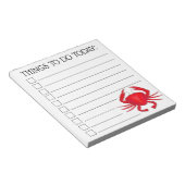 レッドボルティモメリーランドビーチベイカニ一覧する ノートパッド (アングル)