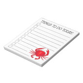 レッドボルティモメリーランドビーチベイカニ一覧する ノートパッド (回転)