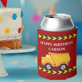 レッドボーイズ誕生日パーティカスタムーダンプトラック 缶クーラー