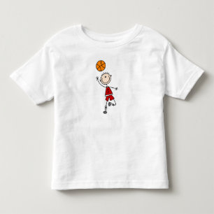 レッドボーイバスケットボール選手Tシャツとギフト トドラーTシャツ