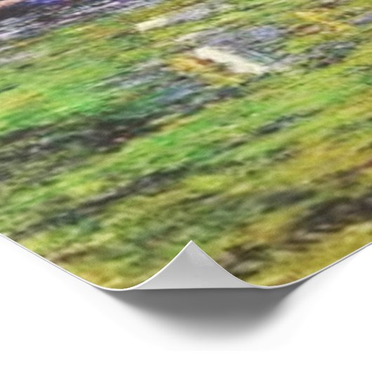 レッドボーツアットアルジェンティーユバイクロードモネ ポスター (角)