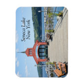 レッドボートハウスオンセネカ湖 マグネット (縦)