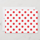 レッドボーファンシーブルフロステッドオーナメントクリスマスパーティー 招待状 (裏面)