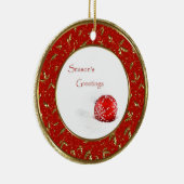 レッドボーブルズシーズンズグリーティングオーナメント セラミックオーナメント (右)