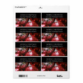 レッドボーブルズファミリーのギフトラベルラベル黒 ラベル (フルシート)