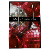 レッドボーブルズメリークリスマス抱き枕ミディアムブラック ミディアムペーパーバッグ (裏面)