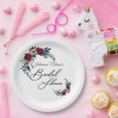 レッドボーホフローラ紙プレート ペーパープレート (パーティー)