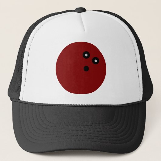 レッドボーリングボール キャップ (正面)