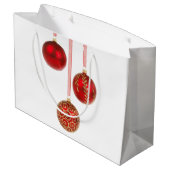 レッドボールクリスマスオーナメント大抱き枕 ラージペーパーバッグ (裏面アングル)