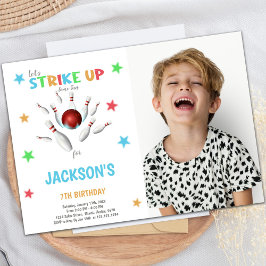レッドボールボーリング誕生日招待状(写真あり) 招待状