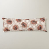 レッドボーンクーン絵を描ズかわいいオリジナルドッグアート ボディピロー (裏面)