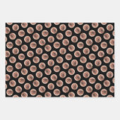 レッドボーンクーン絵を描ズかわいいオリジナルドッグアート ラッピングペーパーシート (正面3)