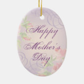 レッドボーンハートママセラミックオーナメント セラミックオーナメント (裏面)