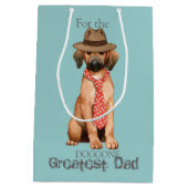 レッドボーンパパ中抱き枕 ミディアムペーパーバッグ (裏面)