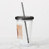 レッドボーン絵画ハウンド – かわいいオリジナルドッグアート アクリルタンブラー (左)