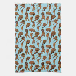 レッドボーン·クーンハウンド キッチンタオル