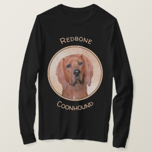 レッドボーン·コ絵画ーンハウンドさん-かわいいオリジナルの犬アート Tシャツ