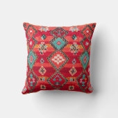 レッドボ伝統的ヘミアンモロッコ装飾用クッション クッション (裏面)