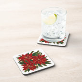 レッドポインセチアのコースターセット コースター (右側)