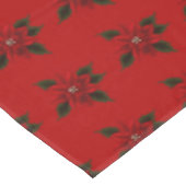 レッドポインセチアクリスマス テーブルクロス (アングル)