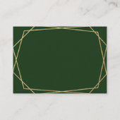 レッドポインセチアパイングリーンベビーおむつラッフル エンクロージャーカード (裏面)