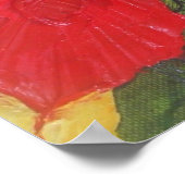 レッドポインセチアファインアートポスター ポスター (角)