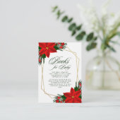 レッドポインセチアベビー エンクロージャーカード (スタンド正面)