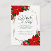 レッドポインセチアベビー エンクロージャーカード (正面)