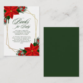 レッドポインセチアベビー エンクロージャーカード