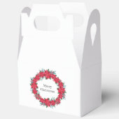 レッドポインセチアリース フェイバーボックス (見開き)