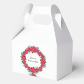 レッドポインセチアリース フェイバーボックス (裏面)