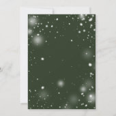 レッドポインセチア常緑雪クリスマスパーティー 招待状 (裏面)