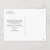 レッドポインセチア植物学メリークリスマスフォトホール シーズンポストカード (裏面)