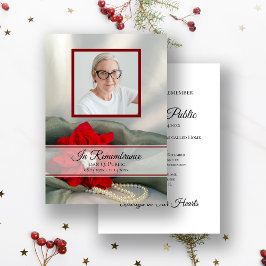 レッドポインセチア真珠死記念碑 招待状