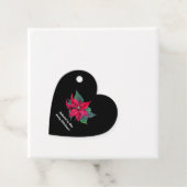 レッドポインセチア花オンブラック フェイバータグ (インサイチュ)