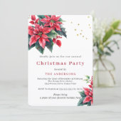 レッドポインセチア花クリスマスパーティー 招待状 (スタンド正面)
