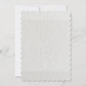 レッドポインセチア離れグリス結婚クリスマス 招待状 (裏面)