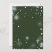 レッドポインセチア&エバーグリーンズガーランド結婚ズ | 招待状 (裏面)