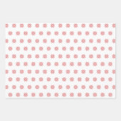 レッドポインセチア、抽象芸術クリスマス ラッピングペーパーシート (正面3)